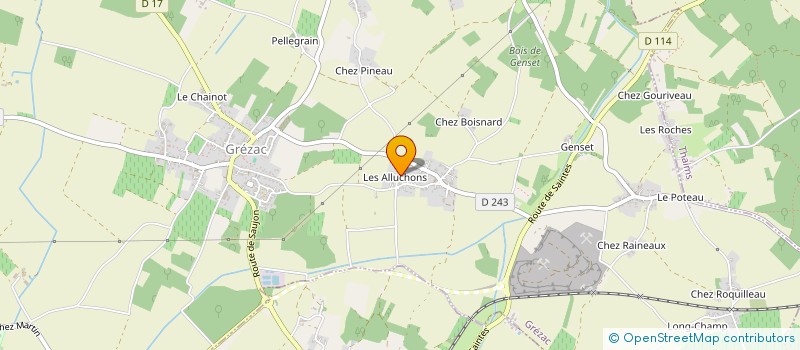 localisation de l'entreprise MONSIEUR NICOLAS MECHIN  GREZAC