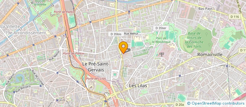 localisation de l'entreprise MONSIEUR NICOLAS MEGNAN  PANTIN
