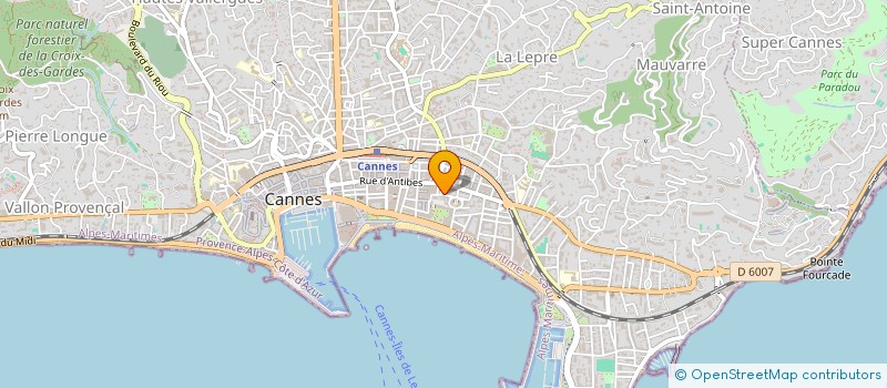 localisation de l'entreprise MONSIEUR NICOLAS MELIERES à CANNES