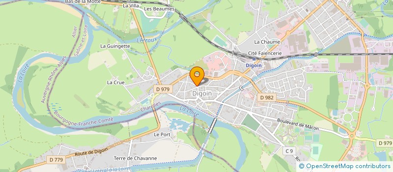 localisation de l'entreprise MONSIEUR NICOLAS MELLARD  DIGOIN