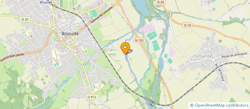 localisation de l'entreprise MONSIEUR NICOLAS MELLARD  BRIOUDE