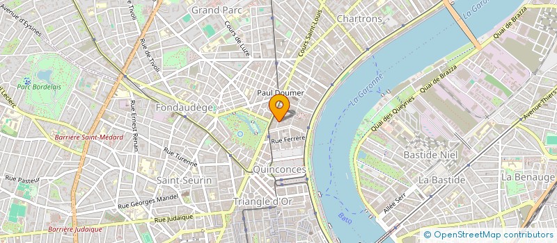 localisation de l'entreprise MONSIEUR NICOLAS MENANTEAU  BORDEAUX