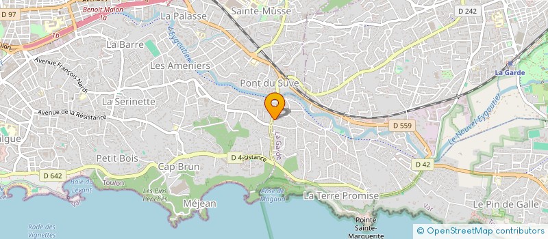 localisation de l'entreprise MONSIEUR NICOLAS MERCADIER  LA GARDE