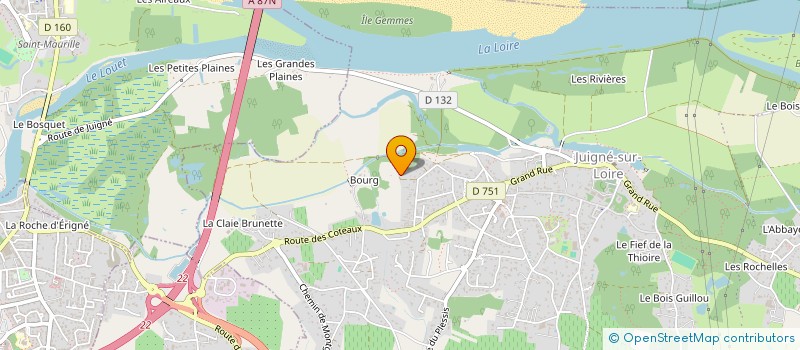 localisation de l'entreprise MONSIEUR NICOLAS MERCIER à LES GARENNES SUR LOIRE