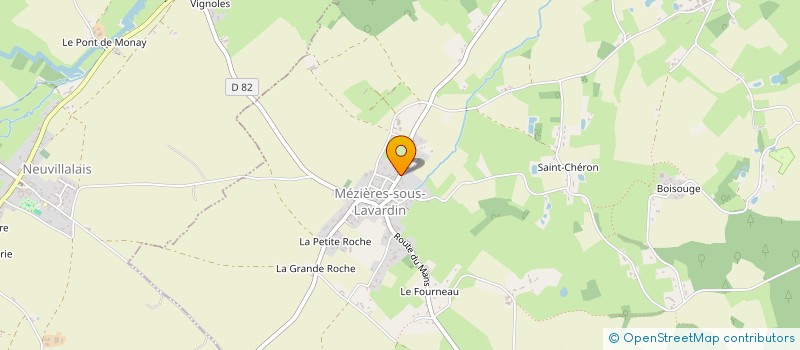 localisation de l'entreprise MONSIEUR NICOLAS MERCIER  MEZIERES-SOUS-LAVARDIN