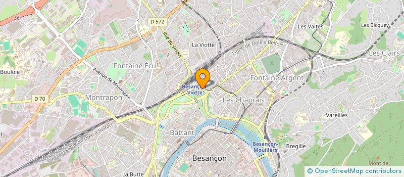 localisation de l'entreprise MONSIEUR NICOLAS MERLE  BESANCON