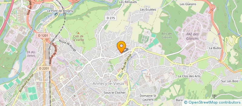 localisation de l'entreprise MONSIEUR NICOLAS MERMOUD à ANNECY