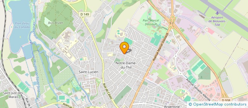 localisation de l'entreprise MONSIEUR NICOLAS MESNARD  BEAUVAIS