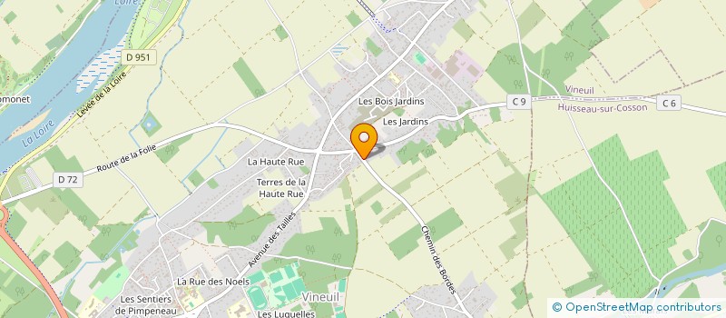 localisation de l'entreprise MONSIEUR NICOLAS METREAU à VINEUIL