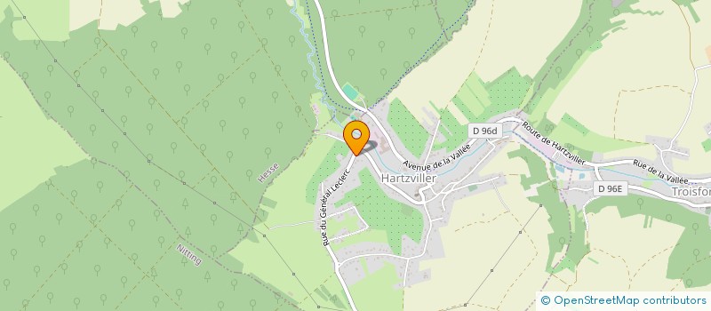 localisation de l'entreprise MONSIEUR NICOLAS METZGER  HARTZVILLER