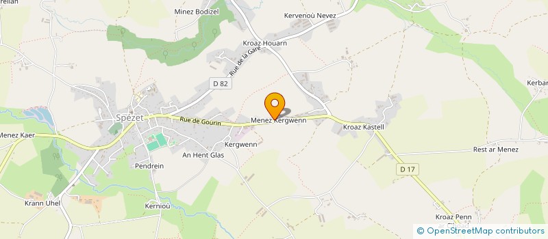 localisation de l'entreprise MONSIEUR NICOLAS MEUR à SPEZET