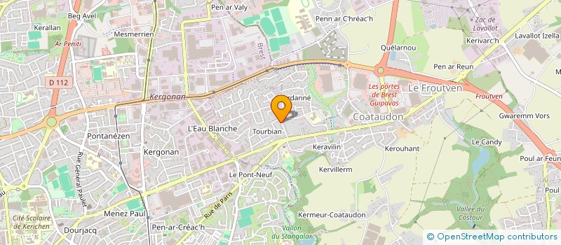 localisation de l'entreprise MONSIEUR NICOLAS MEURANT  GUIPAVAS