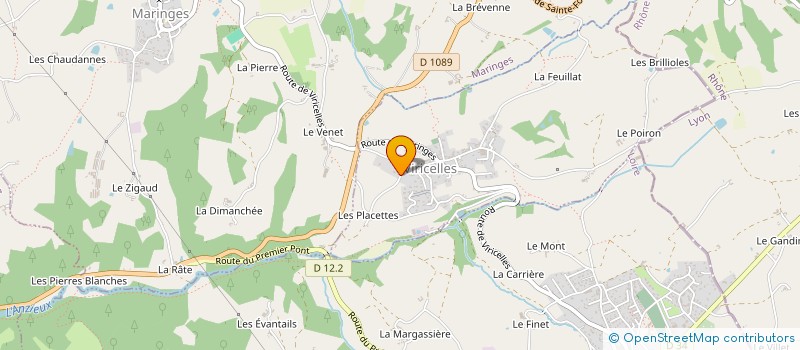 localisation de l'entreprise MONSIEUR NICOLAS MICHALET  VIRICELLES