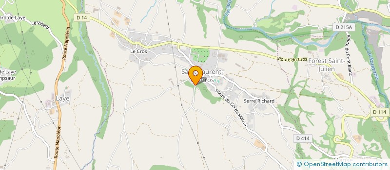 localisation de l'entreprise MONSIEUR NICOLAS MICHEL  SAINT-LAURENT-DU-CROS