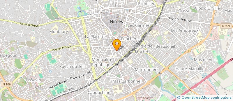 localisation de l'entreprise MONSIEUR NICOLAS MICHELOT  NIMES