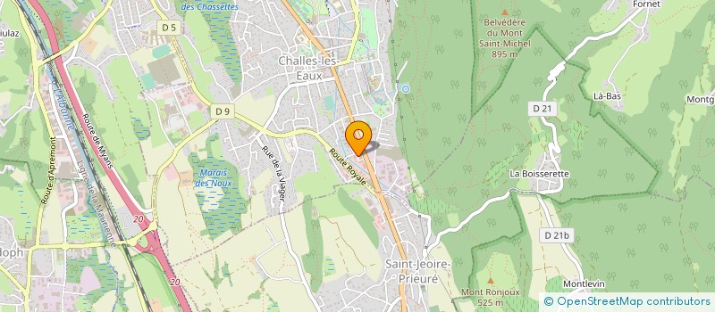 localisation de l'entreprise MONSIEUR NICOLAS MICHENAUD  CHALLES-LES-EAUX