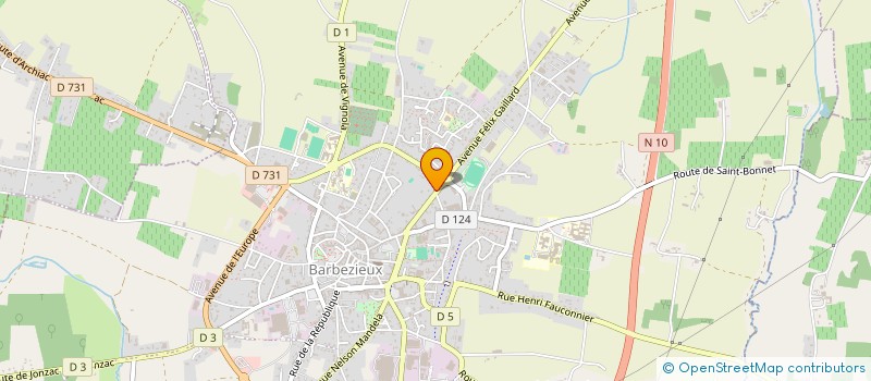 localisation de l'entreprise MONSIEUR NICOLAS MIGOT  BARBEZIEUX-SAINT-HILAIRE