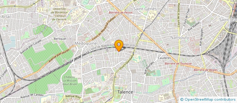 localisation de l'entreprise MONSIEUR NICOLAS MIQUAU  TALENCE