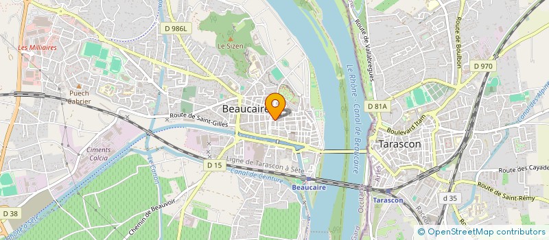 localisation de l'entreprise MONSIEUR NICOLAS MIRETTI  BEAUCAIRE