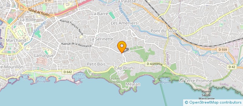 localisation de l'entreprise MONSIEUR NICOLAS MISTRETTA  TOULON