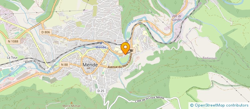 localisation de l'entreprise MONSIEUR NICOLAS MIZOULE  BRENOUX