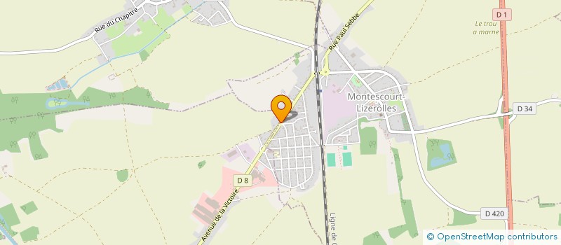 localisation de l'entreprise MONSIEUR NICOLAS MOIRET  MONTESCOURT-LIZEROLLES