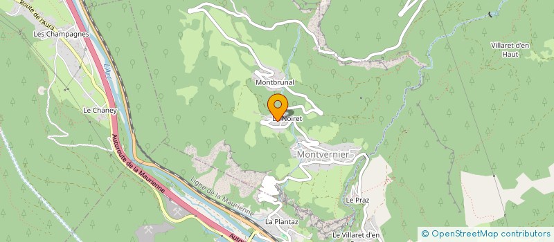 localisation de l'entreprise MONSIEUR NICOLAS MOLLARET  FONTCOUVERTE-LA TOUSSUIRE