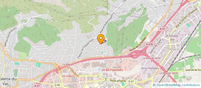 localisation de l'entreprise MONSIEUR NICOLAS MOLLI à LA VALETTE-DU-VAR