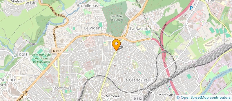 localisation de l'entreprise MONSIEUR NICOLAS MONPION  BELLAC