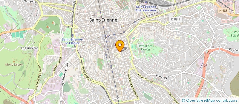 localisation de l'entreprise MONSIEUR NICOLAS MONTAGNY  SAINT-ETIENNE