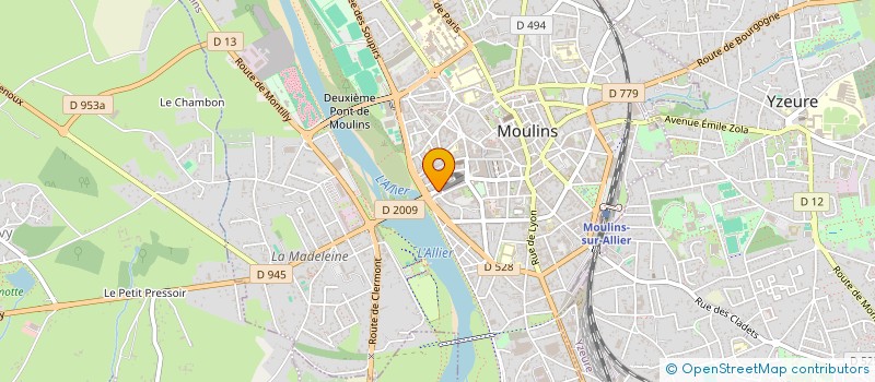 localisation de l'entreprise MONSIEUR NICOLAS MONTCRIOL à MOULINS