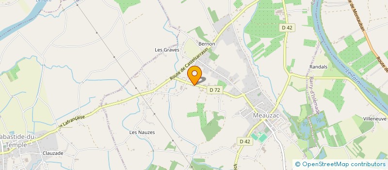 localisation de l'entreprise MONSIEUR NICOLAS MONTES  MEAUZAC