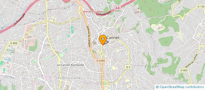 localisation de l'entreprise MONSIEUR NICOLAS MORAIN à LE CANNET