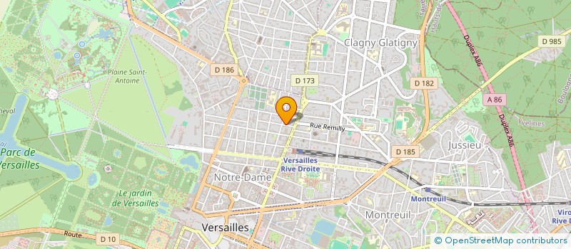 localisation de l'entreprise MONSIEUR NICOLAS MOREAU à VERSAILLES