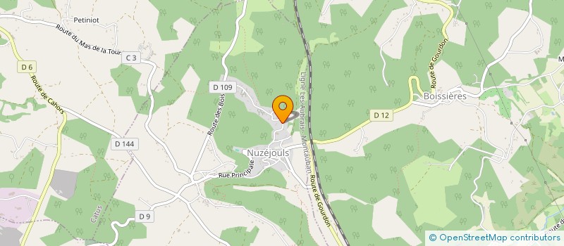 localisation de l'entreprise MONSIEUR NICOLAS MOREAU  NUZEJOULS