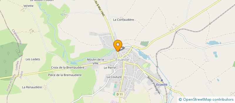 localisation de l'entreprise MONSIEUR NICOLAS MOREAU à ECUEILLE