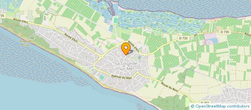 localisation de l'entreprise MONSIEUR NICOLAS MOREAU à LA COUARDE-SUR-MER