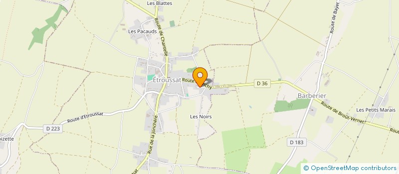 localisation de l'entreprise MONSIEUR NICOLAS MOREL  ETROUSSAT