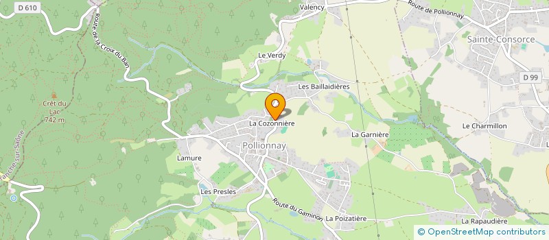 localisation de l'entreprise MONSIEUR NICOLAS MOREL  POLLIONNAY