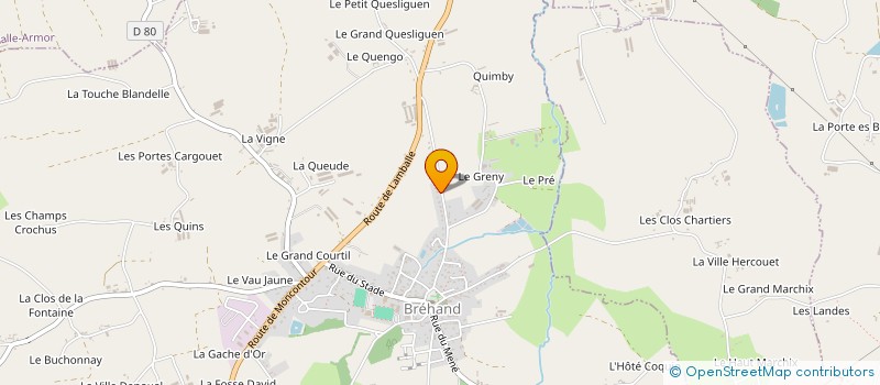 localisation de l'entreprise MONSIEUR NICOLAS MORICE à BREHAND