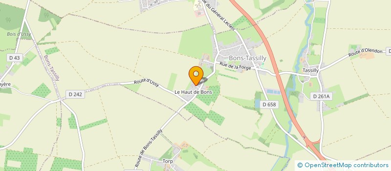 localisation de l'entreprise MONSIEUR NICOLAS MORIN  BONS-TASSILLY