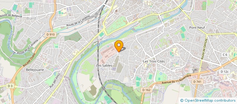 localisation de l'entreprise MONSIEUR NICOLAS MORISSET  POITIERS