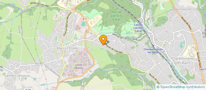 localisation de l'entreprise MONSIEUR NICOLAS MORLOT  MARCY-L'ETOILE