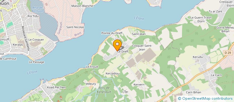 localisation de l'entreprise MONSIEUR NICOLAS MORVAN  PLOUGASTEL-DAOULAS