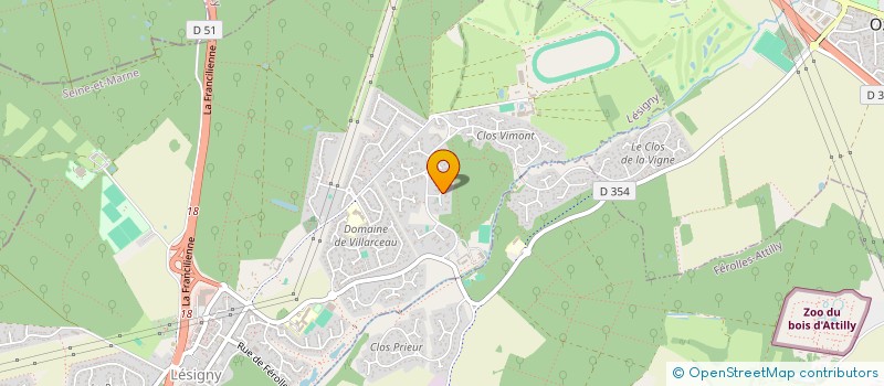 localisation de l'entreprise MONSIEUR NICOLAS MORVANT  LESIGNY