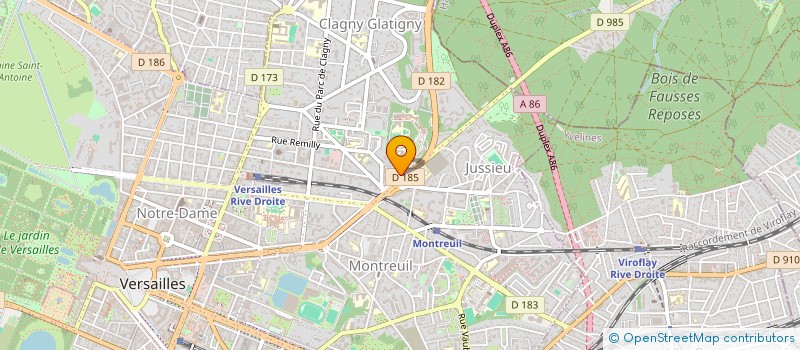 localisation de l'entreprise MONSIEUR NICOLAS MOUILLON à VERSAILLES