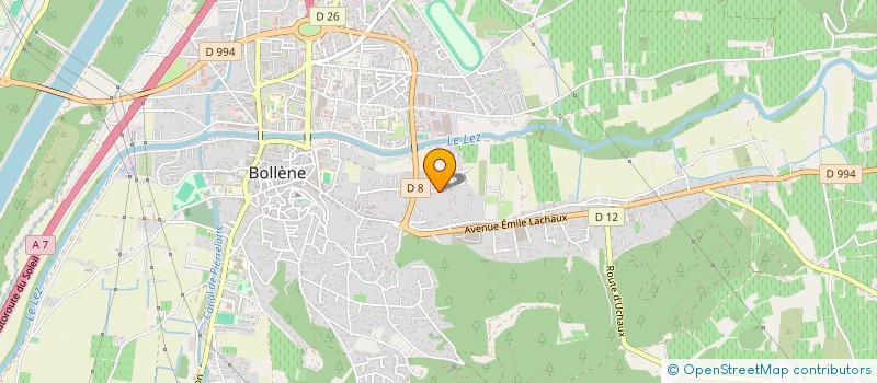 localisation de l'entreprise MONSIEUR NICOLAS MOULIN à BOLLENE