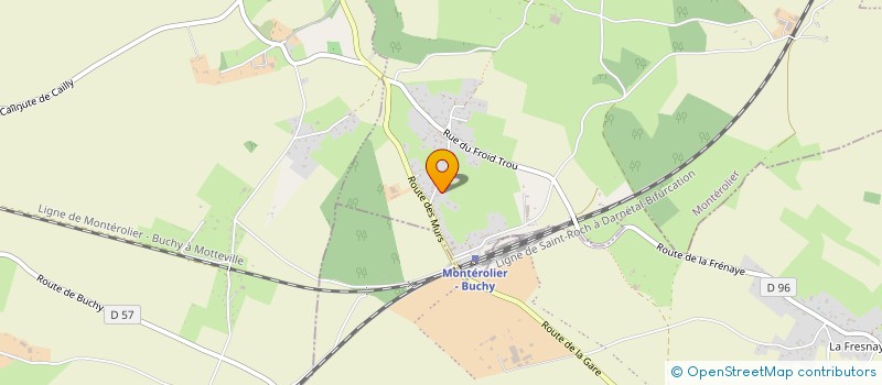 localisation de l'entreprise MONSIEUR NICOLAS MOULIN  MONTEROLIER