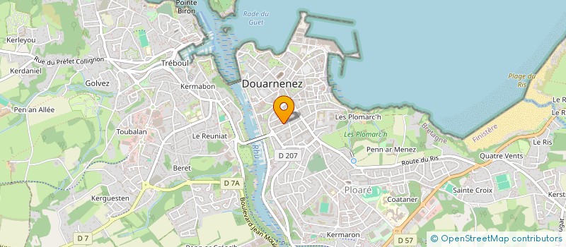 localisation de l'entreprise MONSIEUR NICOLAS MOULIN  DOUARNENEZ