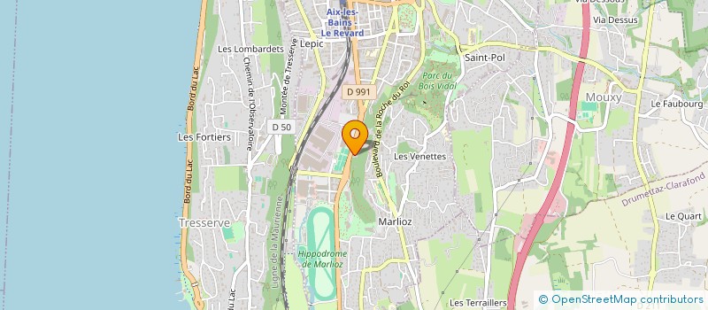 localisation de l'entreprise MONSIEUR NICOLAS MOULIS  AIX-LES-BAINS